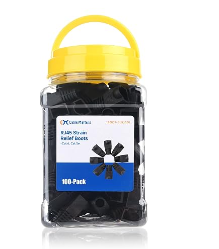 Amazon.com: Cable Matters 100-Pack Cat6 / Cat5e RJ45 Strain Relief